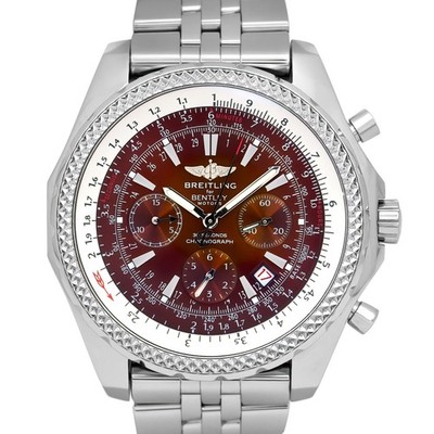 Breitling Bentley Motors A25362 Auto 48mm Chrono Bronze Dial Sp.Edi. Steel Watch