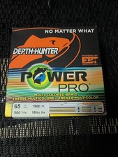 PowerPro Depth-Hunter Braided Fishing Line - 4 Color - 65lb - 1500ft/500yd/45...