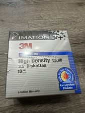 IMATION 3M High Density DS, HD 3.5" Diskettes 10 Pack