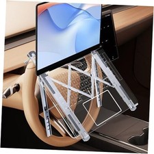 Foldable Car Laptop Holder, Adjustable Car Laptop Mount for Folding Type Silver