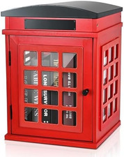 Outdoor Book Sharing Box, Waterproof Tin Roof Wooden Book Exchange Cabinet for C