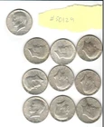 1967 Kennedy Half Dollar  Circulated Qty 10  "Actual Coins Pictured"