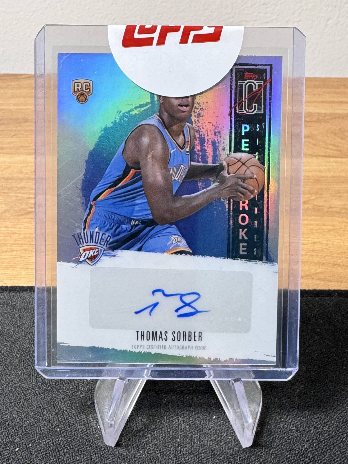 Thomas Sorber 2025-26 Topps Signature Class Penstroke Signatures Auto Thunder