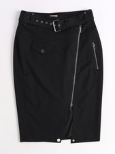 Jean Paul Gaultier Lindex Black Zip Skirt