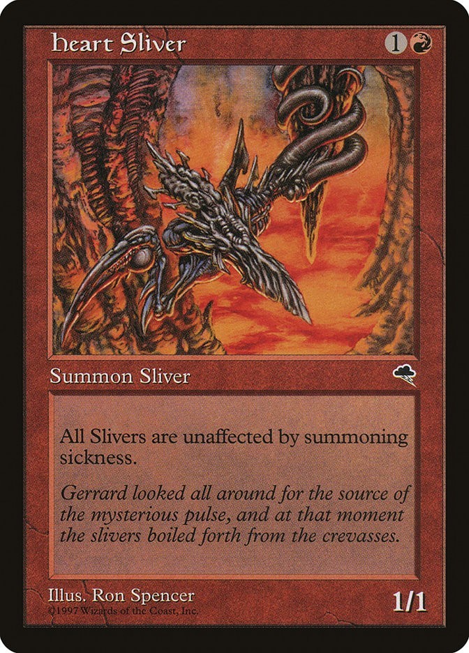 Tempest Heart Sliver MTG Magic the Gathering NM