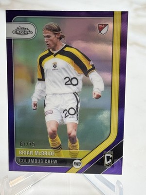 2026 Topps Chrome MLS Brian McBride #142 Purple /75
