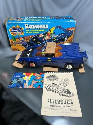Vintage 1984 Kenner Super Powers Batmobile ''The Caped Crusader's'' New Open Box