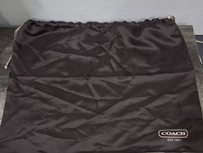 Coach Brand Brown Silk / Satin Dust Bag Draw ...