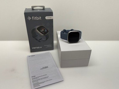 Fitbit - Versa 4 Fitness Smartwatch - Platinum - MISSING CHARGER