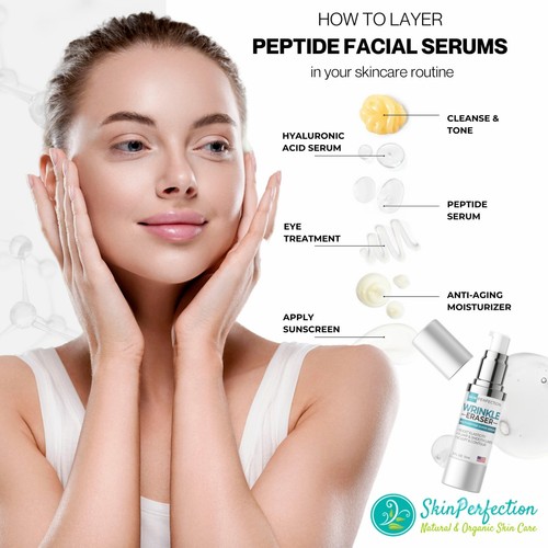 Wrinkle Eraser Supercharged Anti-Aging Peptide Serum Visibly Lifts Firms - Picture 5 of 6