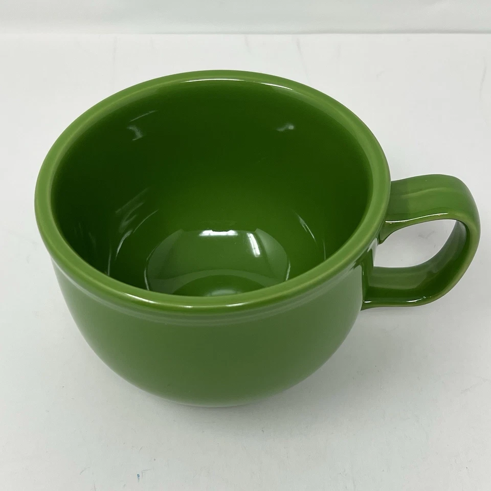 Vintage Fiesta Large Shamrock Green Mug 16 oz Retired - Image 2 of 4
