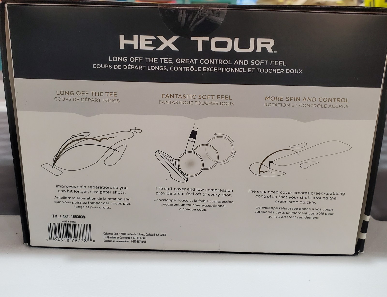 Callaway Hex Tour Golf Balls Long Off The Tee Great Control and Soft Feel 24 