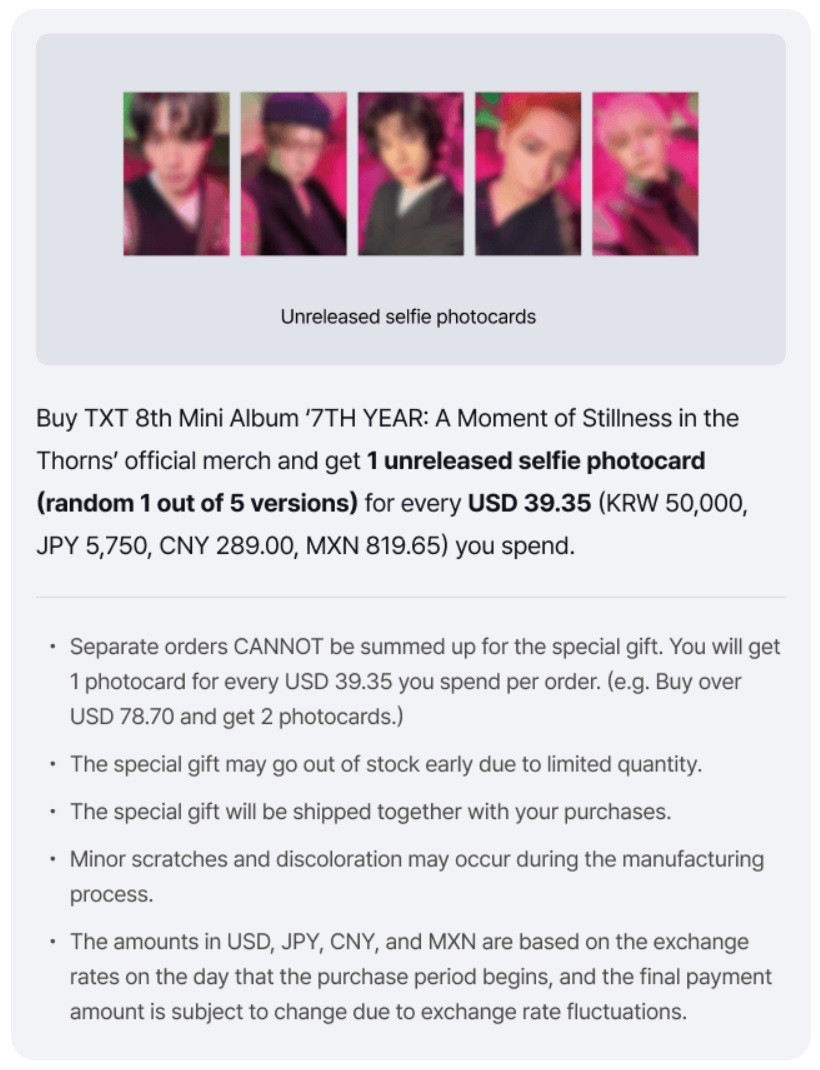Pre-Order] TXT 7TH YEAR: A Moment of Stillness in the Thorns