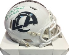 Los Angeles Rams Dick Vermeil Signed Salute To Service 3 Mini Helmet JSA Cert