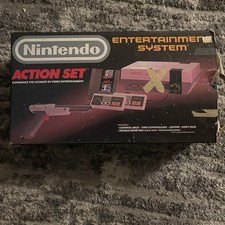 Original Nintendo Box NES Action Set 1988 Box Only With Foam / No Console