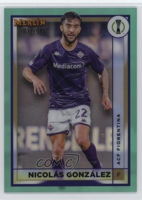 2022 Merlin UEFA Club Competitions Aqua Refractor /199 Nicolas Gonzalez #5 1j45