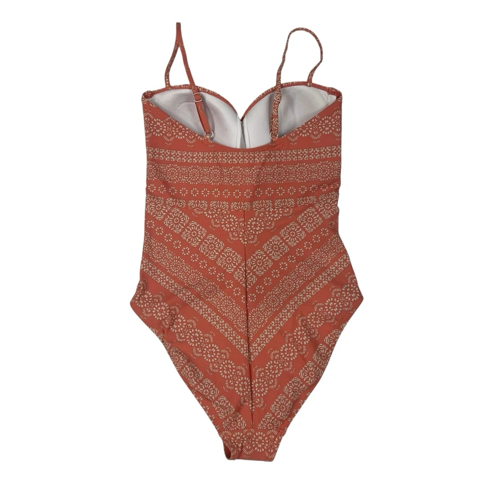 Traje de baño Robin Piccone Isla Bandeau de una pieza tallas 4 6 14 nudo de terracota torcido Foto 3 de 4