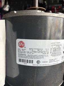 US MOTOR CONDENSER FAN MOTOR 230V 1075rpm USED TESTED FREE SHIP USA SELLER