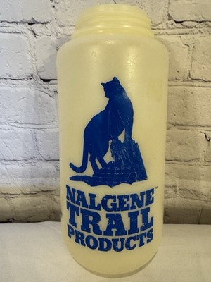 Vintage Nalgene Trail Products 32 oz Wide Mouth Bottle Mountain Lion Cougar Puma