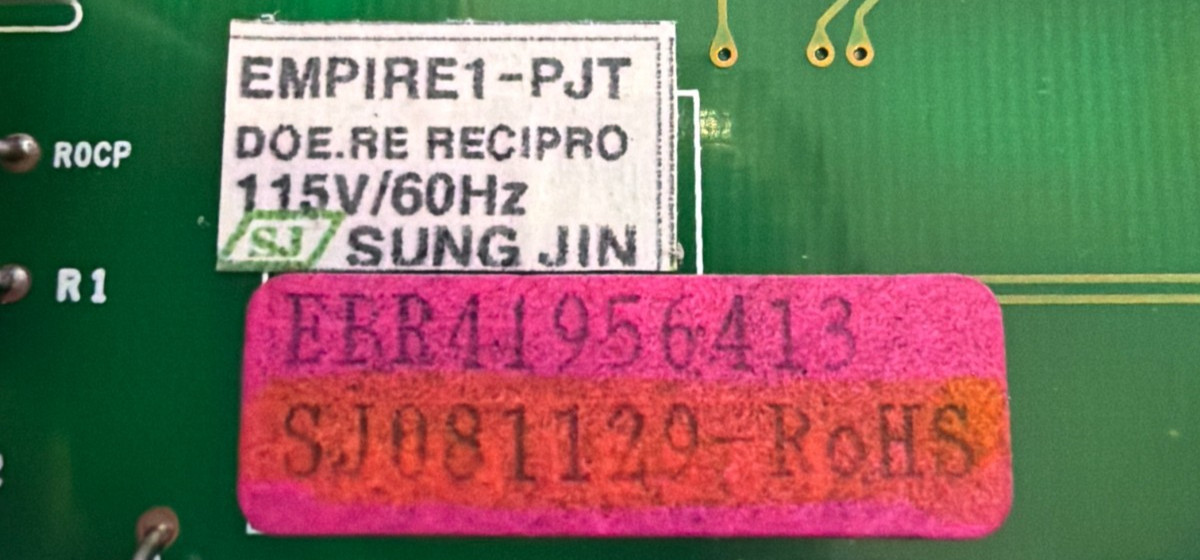 LG Fridge Control Board   SJ081129-ROHS   FREE SHIPPING!!! Z97