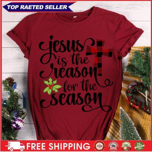 Jesus is the reason for the season t shirt tee-Wine Red-L - Picture 1 of 2
