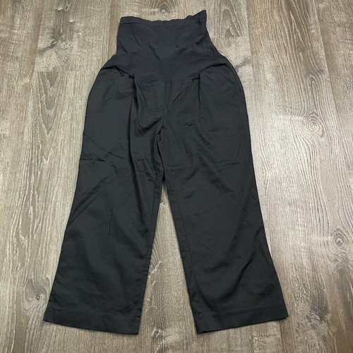 Duo Maternity Womans Dress Pants Black 