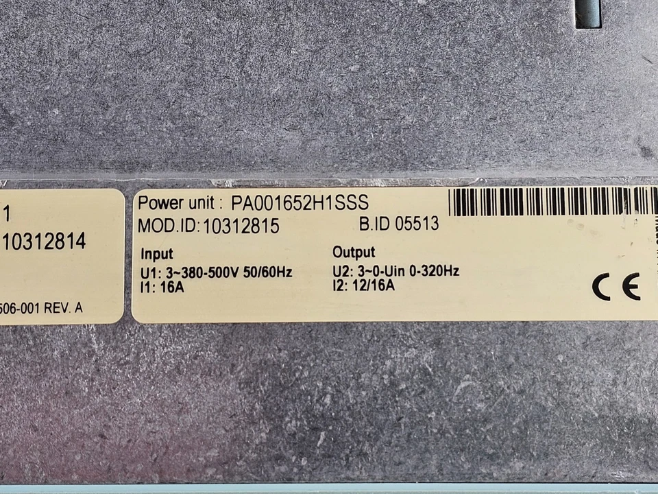 Unidad de CA de frecuencia variable Honeywell NXS0100A1003 10 HP, 3P, 408-528VAC, 16A Foto 4 de 4