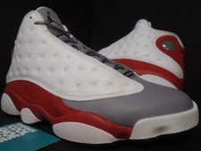 NIKE AIR JORDAN XIII 13 WHITE BLACK CEMENT GREY TOE RED CHICAGO 414571-126 10.5