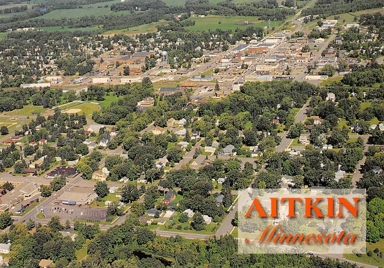 Aitkin, MN Minnesota CITY & HOMES Bird's Eye View AITKIN COUNTY 4X6