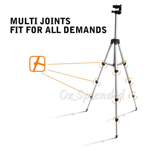 Professional Camera Tripod Stand Mount Remote + Phone Holder for iPhone Samsung - Picture 11 of 14