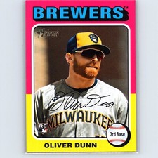 2024 Heritage High Number Oliver Dunn Base RC #653 Milwaukee Brewers