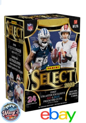 2023 Panini Select NFL Football Blaster Box -find 3 Red & Blue Prizm Die Cuts