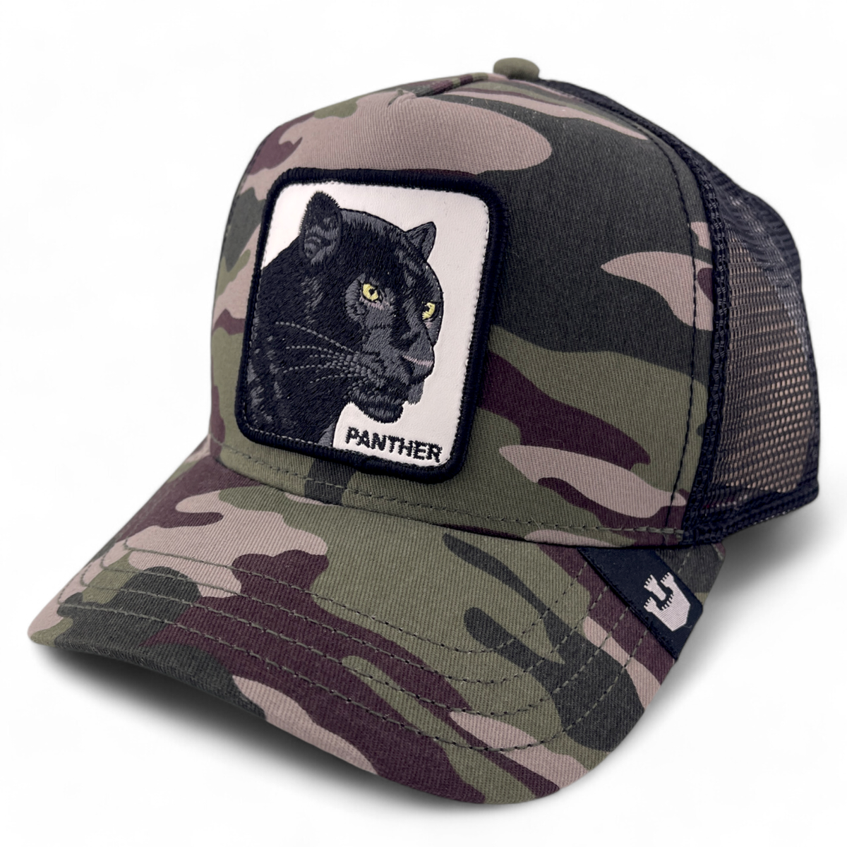Goorin Bros Black Panther Farm Camo Camouflage Mesh Back 