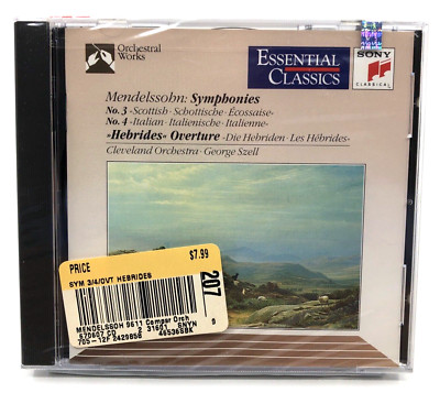 Felix Mendelssohn-Bartholdy Hebrides Overture Symphonies No. 3 & 4 NEW CD Szell