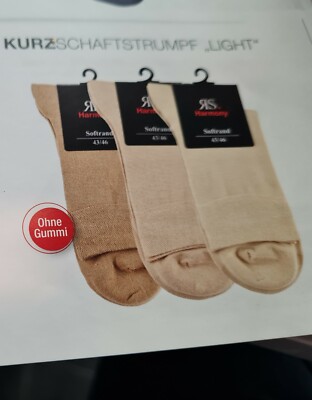 RS. Harmony Kurzschaftstrumpf LIGHT, 3er Pack, Beigetöne