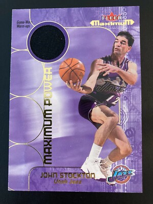 2001-02 Fleer Maximum - Maximum Power Jersey JOST John Stockton