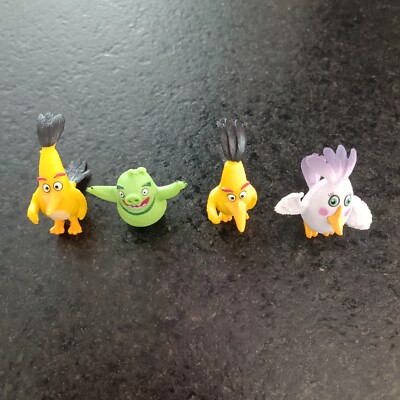 Vintage ANGRY BIRDS FIGUREN SET (4) 2016 ROVIO SPIELZEUG Spielzeit Sammlerstück
