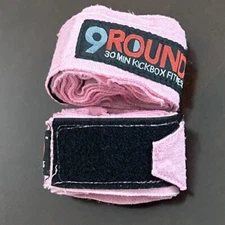 9Round Protective Pink Hand Wrist Wraps Boxing Kickboxing Sport Weight Training