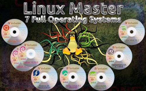 LINUX MASTER COLLECTION 7 Full Operating Systems - Picture 2 of 2