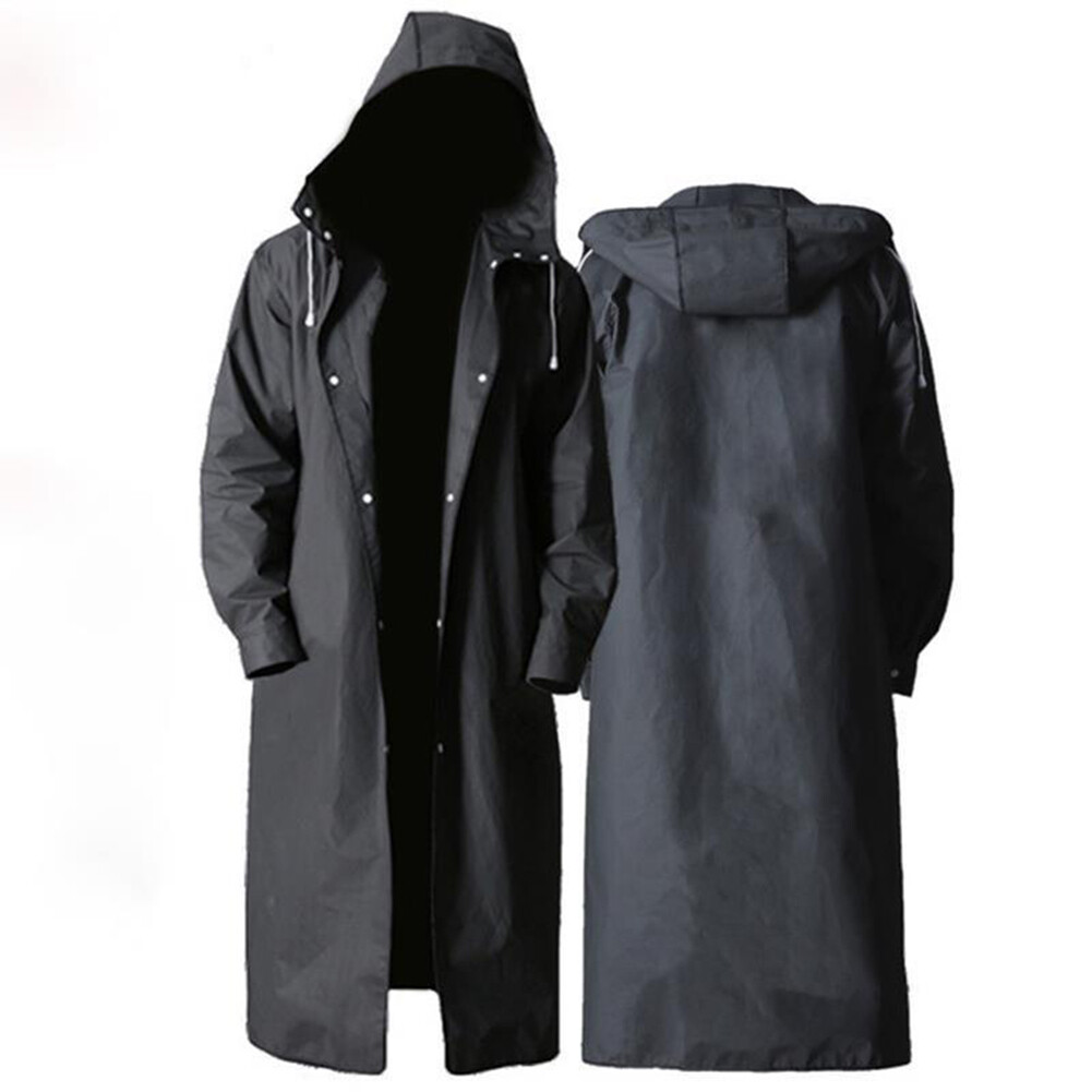 Waterproof Long Raincoat Women Men 