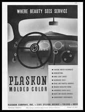 1937 Plaskon Toledo Ohio Automotive Lighting Buttons Lenses Dials Knobs Print Ad