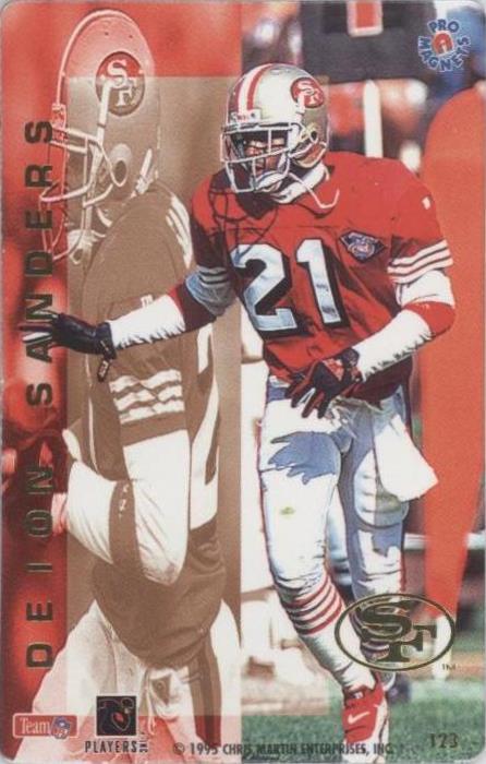 1995 Pro Magnets Deion Sanders #123 - 1 of 2
