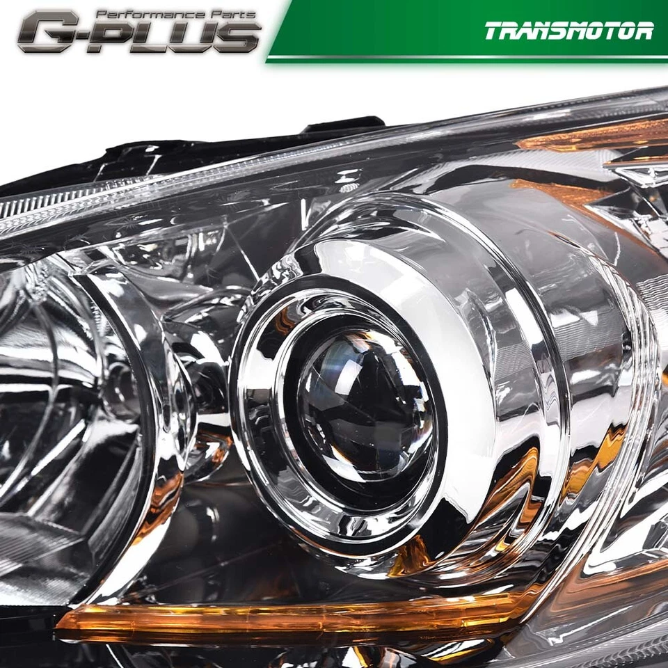 Fit For 10-2013 Mazda 3 Chrome Housing Amber Corner Projector Headlight Set of 2 - Image 4 of 4