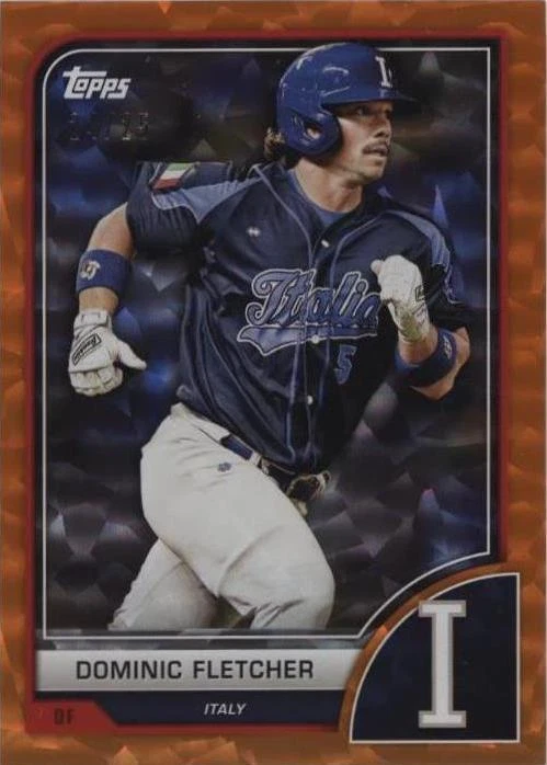 Orange Cracked Ice Foil