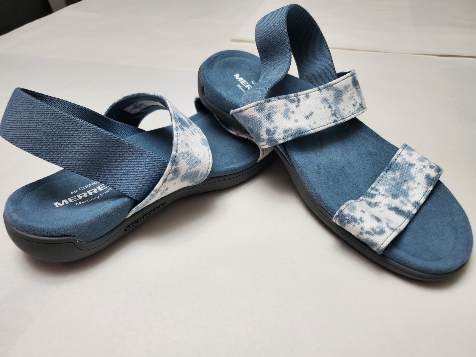 MERRELL DISTRICT FINLAY DONNA TG 6 sandalo comodo blu slingback us intime ottimeioni