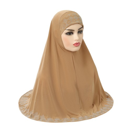 Pull On Wear Instant Women Muslim Hijab Turban Prayer Shawl Burqa Arab Headscarf - Picture 27 of 83