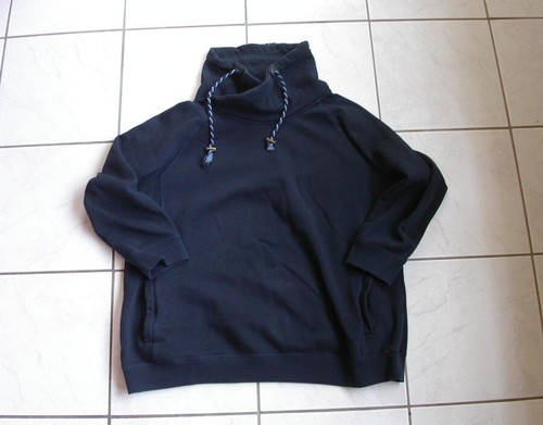 Ulla Popken Hoodie Sweatshirt Pullover schwarz Gr. 46/48