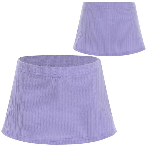 Girls Teamwear Ballet Skort Running Skirts Athletic Sides Slit Exercise Ribbed - Picture 31 of 69