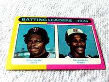 1975  TOPPS #306   1974  BAT  LEADERS     CAREW / GARR   NM  /  MINT  OR  BETTER