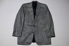 Vtg Hickey Freeman 40R Gray Soft Silk Tweed USA Made Blazer Jacket Sport Coat